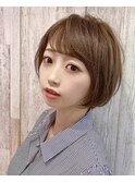 【monaco】20代丸顔さんに似合わせる丸みショートヘア