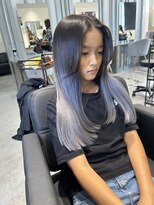 キング 高槻(K!ng)&nbsp;縮毛矯正髪質改善ハイライトレイヤーカット高槻美容室エクステ