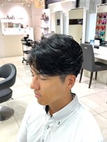 テクト バイアッシュ 吉祥寺店(Tect by Ash)&nbsp;黒髪ニュアンスパーマセンターパート