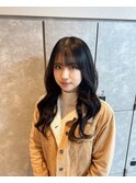韓国ヘアー顔周りレイヤーカットプルエクステウルフレイヤー