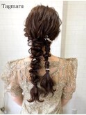 パーティーヘアセット☆ツインポニーアレンジ☆