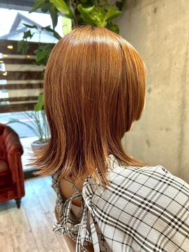 ヘアーアンドメイク ファット(Hair&Make PHAT) 大人可愛い外ハネボブチョコレートベージュネオウルフ20代30代