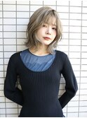 20代30代40代 ホワイトベージュデザインカラー/小顔レイヤー