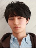 メンズマッシュショート ツーブロック 爽やか 束感