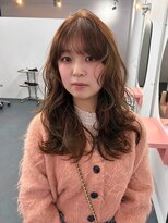 ツイ 新潟駅南けやき通り(tui)&nbsp;レイヤーミディアム/ベージュカラー/顔周りレイヤー/前髪あり
