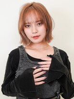 ラフィス ヘアーピュール 梅田茶屋町店(La fith hair pur)&nbsp;【La fith】切りっぱなしボブ×ダブルカラー×シースルーバング