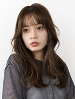 ファルベ(Farbe) 黒髪/オリーブグレー/小顔に見せるヘア/ココアベージュ/レイヤー