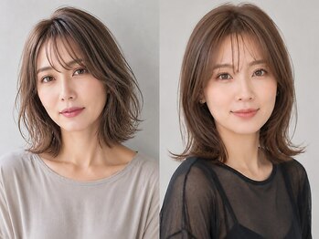 ヘアーアンドエステ ハラダ 滝ノ水店(Hair&Esthe Harada)の写真/白髪を隠さず自然になじませる！イルミナカラーで叶える「白髪ぼかし」で透明感あふれるツヤ髪へ◎