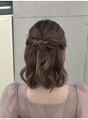 ハーフアップ/ヘアセット/ヘアアレンジ