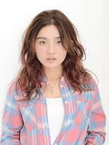 ヘアアンドメイク アース 聖蹟桜ヶ丘店(HAIR&MAKE EARTH)&nbsp;ピンクグラデーションウェーブ【EARTH　聖蹟桜ヶ丘】
