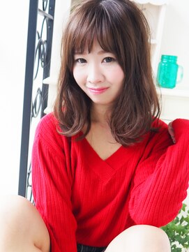 ヘア ジュレ ドゥ(hair jurer deux) 【ヘアジュレドゥ 古居】 大人ゆるふわエアリー女子セミディ