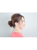 かんたんカジュアル☆シニヨン風アレンジ