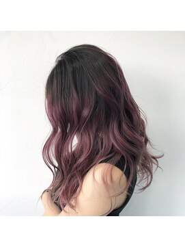 テクライズ 豊橋店(TECHRISE) ラベンダーピンクバレイヤージュ