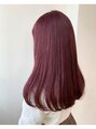 アレンヘアー 八尾店(ALLEN hair) ダブルカラーピンク系、ブルーけなど高発色なカラーも大好き!