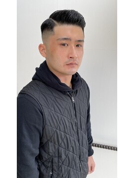 タイドヘアー(tide hair) スキンフェード×ハードパート