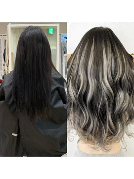 ルーフアクト(LUFE act) シールエクステで作るハイライトカラー