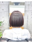 【ナチュラルなまとまり】前髪なし大人ボブ３０代～５０代