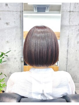 ヴィスコ(Visco kobe) 【ナチュラルなまとまり】前髪なし大人ボブ30代~50代
