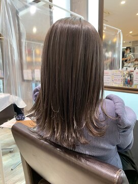 モードケイズ 西宮(MODE K's) 西宮ヘアカラー/ハイライト/ミルクティーブラウン/大人綺麗