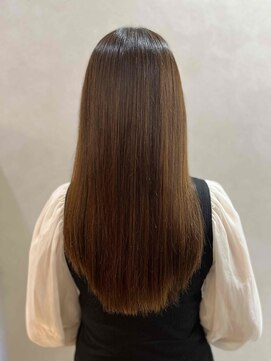 ヘアアンドメイク 心座(hair&make) 縮毛矯正　ロングヘア