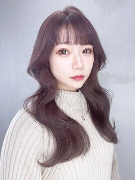 アイティーバイアルバム 八王子店(IT by ALBUM) ワンホンヘア_外ハネボブセクションカラーペールベージュ_9044