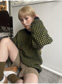 20代 30代 40代 ハイライト 小顔カット ハンサムショート