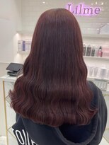 リルミー(Lilme)&nbsp;ブリーチなしダブルカラーで♪カシスレッド＊まゆ