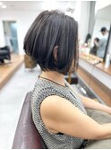 【白髪染め可】ボブショート ビフォアー＆アフター