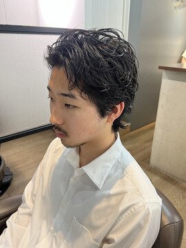 クロムトウキョウ ザ バーバー 新宿本店(CHROM TOKYO the Barber) ナチュラルショートウルフ