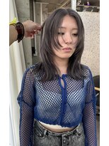 ラニヘアサロン(lani hair salon)&nbsp;顔まわりレイヤー　グレージュカラー