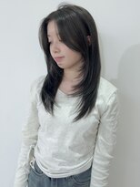 ニコフクオカヘアーメイク(NIKO Fukuoka Hair Make)&nbsp;[NIKO]オリーブグレージュ/レイヤーカット/ハッシュカット