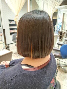 ミック ヘアアンドメイクアップ 高田店(miq Hair&Make up) 艶ボブ/ボブ/ショートボブ/トリートメント/髪質改善/艶髪