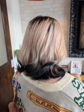 ボアップ 難波店(boappu) #デザインカラー#裾カラー#裾カラーブラック