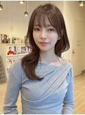 オンブレグレージュオリーブベージュくびれミディ大人美人