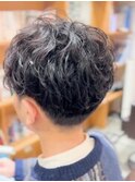 清潔感のあるメンズパーマ