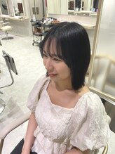 アッシュ 高津店(Ash) 外はねもしやすいぷつっとボブ