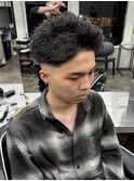 メンズ短髪スパイキーショートテーパーフェードスキンフェード