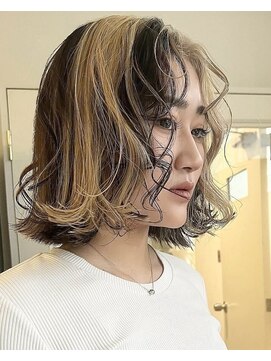 スリバー(sliver) ブリーチハイライト髪質改善ダブルカラーレイヤーカット