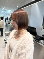 ロンドシエル 横浜(Lond ciel)&nbsp;オリーブグレー/ボブ/顔周り/小顔/レイヤー/髪質改善/縮毛矯正