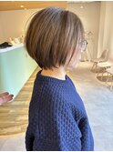 丸みショート◎30代40代50代60代/白髪ぼかし/グレージュ