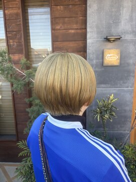 ルーム リシェール 南越谷店(Room RICHAIR) アッシュブロンド/ケアブリーチ/艶カラー