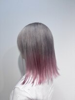 アン(Hair make un)&nbsp;【森山陽向　デザインピンク×グレー】