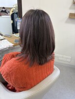 シルエット 美容室&nbsp;白髪ぼかし　八戸ハイライト