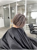 大人ショート　白髪ぼかし　脱白髪染め　ハイライト30代40代50代