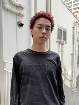 PARKiiiNG 心斎橋　ブリーチ/ダブルカラー/パーマ/メンズ【パーキング】 ニュアンスパーマ