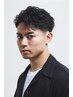 【こなれ感◎】メンズカット+フェザーパーマ ￥12100