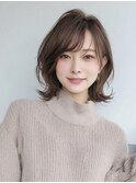 小顔見え◎上品くびれレイヤーミディ