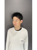 クレオ 福大通り店(CREO)&nbsp;アップバング×ツイスパ◎男らしさ爽やか清潔感メンズカット