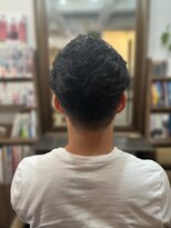 チアロルーチェ(Chiaro Luce)&nbsp;メンズメンズカットパーマセンターパート大人ショートビジネス