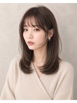 ギミック 自由が丘(gimmick)&nbsp;◆小顔前髪＋重めミディアム【自由が丘髪質改善オージュア認定】